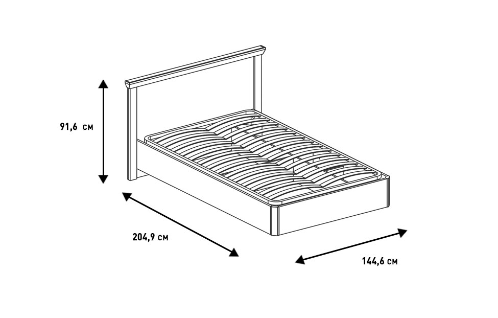 Полутораспальные кровати - изображение №5 "Кровать Магнум"  на www.Angstrem-mebel.ru